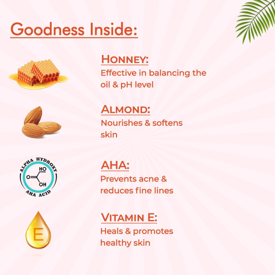 NutriGlow Natural’s Exotic Fruit Facial Kit with Honey, Vitamin E for Radiant Glow, 60g