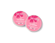 Nat Habit Lip Balm Fresh Infused Pomegranate Rose Lip Butter With Desi Ghee & Raw Honey For Lip Pigmentation, Lightening, Dark And Chapped Lips (8gm) (Pack of 2)