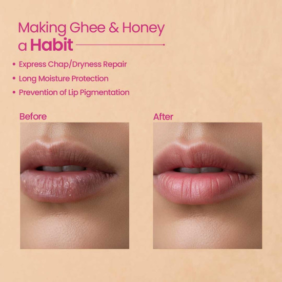 Nat Habit Lip Balm Fresh Infused Pomegranate Rose Lip Butter With Desi Ghee & Raw Honey For Lip Pigmentation, Lightening, Dark And Chapped Lips (8gm) (Pack of 2) Nat Habit Lip Balm Fresh Infused Pomegranate Rose Lip Butter With Desi Ghee & Raw Honey For Lip Pigmentation, Lightening, Dark And Chapped Lips (8gm) (Pack of 2)