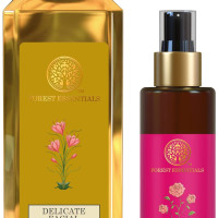 Forest Essentials Delicate Facial Cleanser Kashmiri Saffron & Neem& Forest Essentials Facial Tonic Mist Pure Rosewater