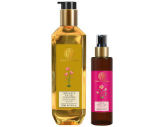 Forest Essentials Delicate Facial Cleanser Kashmiri Saffron & Neem& Forest Essentials Facial Tonic Mist Pure Rosewater
