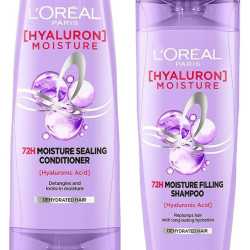 L'Oreal Paris Hyaluron Moisture 72H Moisture Sealing Conditionerfor Dry Hair Type 180Ml & Hyaluron Moisture 72H Moisture Filling Shampoo 180Ml
