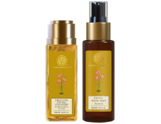 Forest Essentials Facial Tonic Mist Panchpushp & Forest Essentials Delicate Facial Cleanser Kashmiri Saffron & Neem