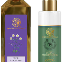 Forest Essentials Hair Cleanser Amla, Honey & Mulethi 200ml (Shampoo) & Forest Essentials Hydrating Facial Moisturiser Sandalwood & Orange Peel|130 ml