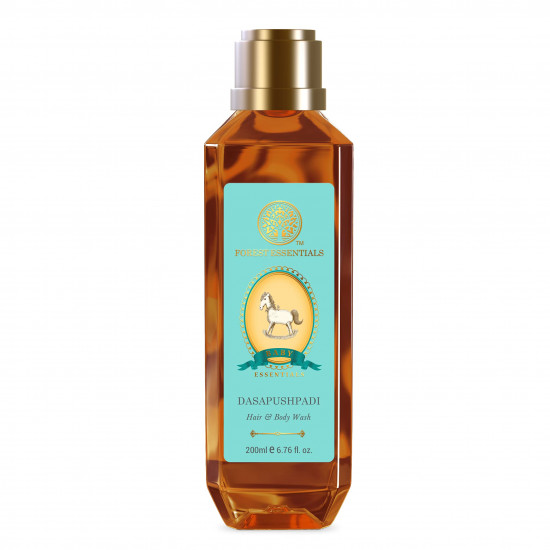 Forest Essentials Delicate Facial Cleanser Kashmiri Saffron & Neem& Forest Essentials Dasapushpadi Baby Hair And Body Wash|Mild Natural Hair & Body Wash For Baby|200 ml