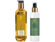 Forest Essentials Delicate Facial Cleanser Kashmiri Saffron & Neem & Forest Essentials Hydrating Facial Moisturiser Sandalwood & Orange Peel|130 ml