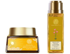 Forest Essentials Soundarya Radiance Cream With 24K Gold & SPF 25& Forest Essentials Delicate Facial Cleanser Kashmiri Saffron & Neem