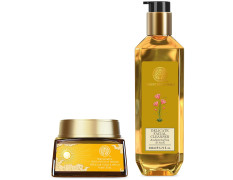Forest Essentials Soundarya Radiance Cream With 24K Gold & SPF 25& Forest Essentials Delicate Facial Cleanser Kashmiri Saffron & Neem