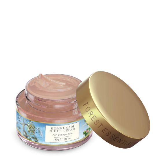 Forest Essentials Soundarya Radiance Cream With 24K Gold & SPF 25& Forest Essentials Kumkumadi Night Cream|Designed for Younger Skin|Unisex Face Cream|30 g