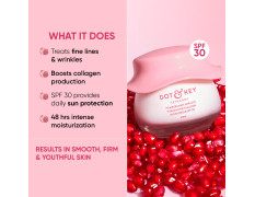 DOT & KEY Pomegranate + Multi-Peptide Anti Aging Cream With Spf 30 For Sun Protection|Reduces Fine Lines&Wrinkles|48Hr Intense Moisturization|Boosts Collagen|For Mature&Normal To Dry Skin|60Ml