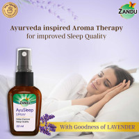 Zandu AyuSleep Spray| Prepared with 100% Natural and Safe to Use Ingredients| Remedy for Sleep disturbances, stress & anxiety (Spray Bottle)