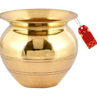 UAPAN Brass Pooja Kalash Lota (Pack of 1, Brass)
