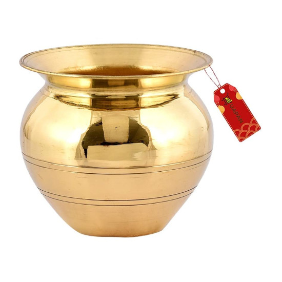 UAPAN Brass Pooja Kalash Lota (Pack of 1, Brass)