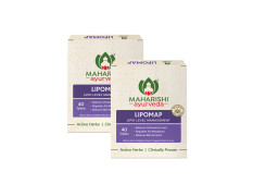 Maharishi Ayurveda Lipomap | Ayurvedic Medicine for Cholesterol Management| Highly Effective Herbs | Assists in managing daily stress (Cholesterol, 40 Count (Pack of 2))