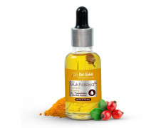 Nat Habit Turmeric Rosehip Mukhalaya Face Oil For Tan, Pigmentation & Blemish Control, with Blend of 13 Cold Pressed Oils, For Natural Face Care, No Mineral Oil or Chemical (30ml)