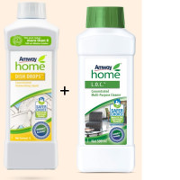 Dish Drops Concentrated Dishwashing Liquid 1L & L .O.C. Concentrated Multi-purpose Cleaner 500ml combo