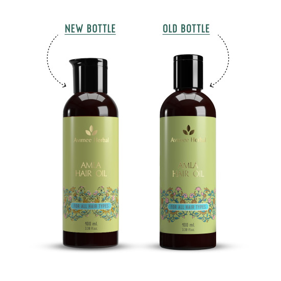 Avimee Herbal Keshpallav Amla Hair Oil | For Long & Strong Hair | With Vitamin E and Amla Seed Oil | Mineral Oil Free | 100 ml