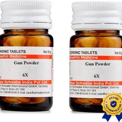 Dr Willmar Schwabe India Gun Powder Trituration Tablet - 6X |GUNP006D|