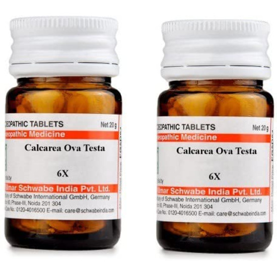 Dr Willmar Schwabe India Calcarea Ova Testa Trituration Tablet - 6X |CAOV006D|