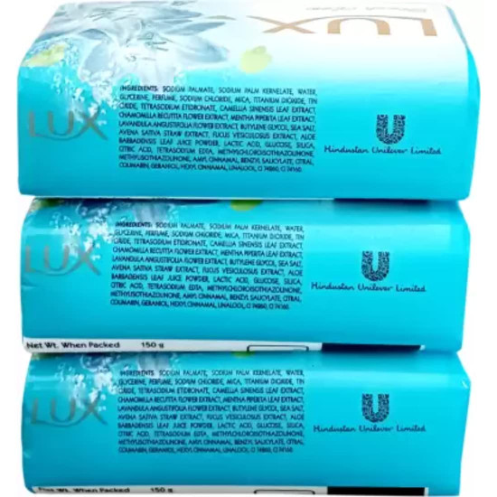 Lux Fresh Vitamin E For Glowing Skin Beauty Soap, 150g (Pack of 3)