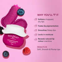 Dot & Key Lip Plumping Mask With Vitamin C + E For Naturally Glowing Lips, Fades Lip Pigmentation, Smoothes Flaky & Dry Lips, Lip Mask For Soft, Smooth & Plump Lips (Wild Berries & Pomegranate) 15ml Dot & Key Lip Plumping Mask With Vitamin C + E For Naturally Glowing Lips, Fades Lip Pigmentation, Smoothes Flaky & Dry Lips, Lip Mask For Soft, Smooth & Plump Lips (Wild Berries & Pomegranate) 15ml
