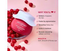 Dot & Key Lip Plumping Mask With Vitamin C + E For Naturally Glowing Lips, Fades Lip Pigmentation, Smoothes Flaky & Dry Lips, Lip Mask For Soft, Smooth & Plump Lips (Blood Orange & Nectarine) 15ml