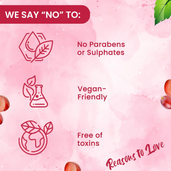 NutriGlow NATURAL'S Advanced Pro Formula Wine Face Wash for Daily Use, Deep Cleansing Niacinamide For Women and Men, 100gm