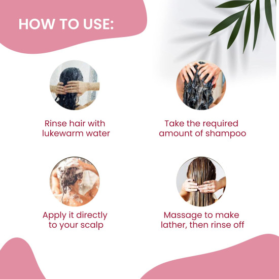 NutriGlow NATURAL'S Advanced Pro Formula Wine Shampoo for Hair fall Control, Sulphate Free Women and Men All Hair Types, 150ml