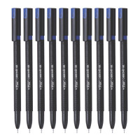 FLAIR Carbonix Gel Pen Box Pack | 0.5 mm Tip Size | Low-Viscosity Ink For Smudge Free Writing | Comfortable Grip For Smooth Writing Experience | Blue Ink, Set Of 10 Gel Pens x Pack Of 2