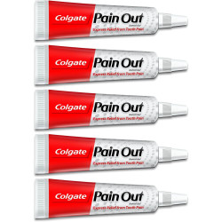 Colgate Pain Out Dental Gel Express Relief From Tooth Pain (50g, Pack of 5, 10g each)