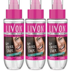 Livon Set of 3 Vitamin E Hair Serum 300 ml - Smooth & Shiny Hair