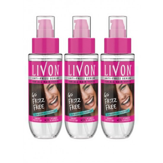 Livon Set of 3 Vitamin E Hair Serum 300 ml