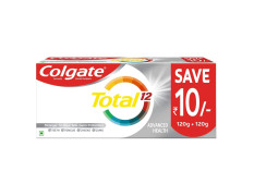 Colgate Total 12 Whole Mouth Health 120g+120g Advanced Health Toothpaste (240g, Pack of 1)