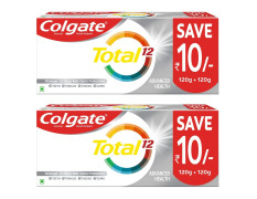 Colgate Total 12 Whole Mouth Health Toothpaste - Advanced Health, Pack of 2