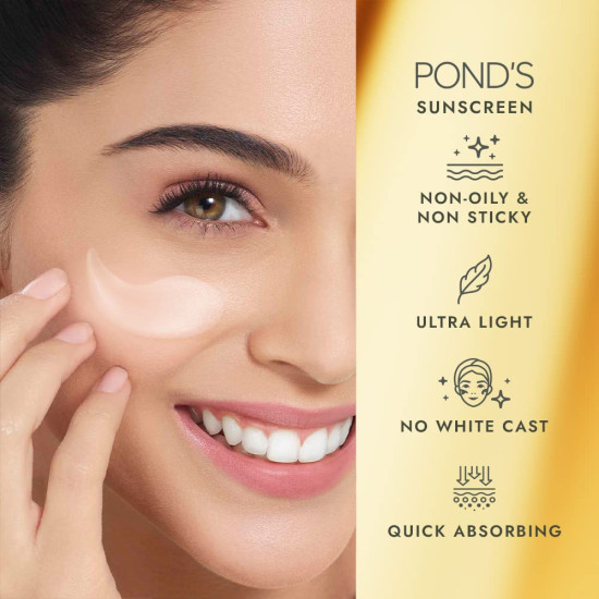 POND'S Serum boost sunscreen prevent and fade dark patches with the power of SPF 55 and NIACINAMIDE-C Serum 100g