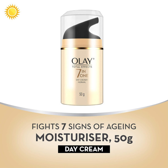 Olay Total Effects Anti Ageing Skin Cream (Moisturizer)| Fights 7 Signs of Ageing | With Niacinamide and Green Tea Extracts | Normal, Oily, Dry, Combination Skin | 50g (Day spf 50/normal) Olay Total Effects Anti Ageing Skin Cream (Moisturizer)| Fights 7 Signs of Ageing | With Niacinamide and Green Tea Extracts | Normal, Oily, Dry, Combination Skin | 50g (Day spf 50/normal)