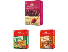Aashirvaad Kashmiri Mirch - 100g & Aashirvaad Sambar Masala - 100g & Aashirvaad Shahi Garam Masala, 100 g