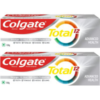 Colgate Total 12 Whole Mouth Health 120g Advanced Health Toothpaste (240g, Pack of 2) - Complete Oral Care