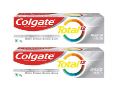 Colgate Total 12 Whole Mouth Health 120g Advanced Health Toothpaste (240g, Pack of 2) - Complete Oral Care