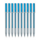 FLAIR Yolo 0.6mm Ball Pen Box Pack | Light Weight Sleek Body With Smooth Performance | Low-Viscosity Ink For Smudge Free, Fine & Smooth Writing | Blue Ink, Pack of 10 Pens FLAIR Yolo 0.6mm Ball Pen Box Pack | Light Weight Sleek Body With Smooth Performance | Low-Viscosity Ink For Smudge Free, Fine & Smooth Writing | Blue Ink, Pack of 10 Pens