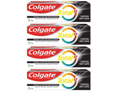 Colgate Total 12 Whole Mouth Health 120g Charcoal Deep Clean Toothpaste (480g, Pack of 4)