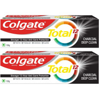 Colgate Total 12 Whole Mouth Health 120g Charcoal Deep Clean Toothpaste - Whitening & Plaque Protection Colgate Total 12 Whole Mouth Health 120g Charcoal Deep Clean Toothpaste - Whitening & Plaque Protection