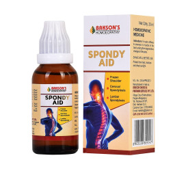 Dr. Bakshi's BAKSON'S HOMOEOPATHY Spondy Aid Drops (30 ml) - Effective Back Pain Relief