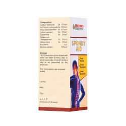Dr. Bakshi's BAKSON'S HOMOEOPATHY Spondy Aid Drops (30 ml) - Effective Back Pain Relief
