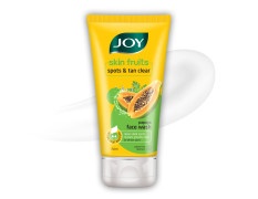 Joy Skin Fruits Spots & Tan Clear Face Wash 150ml | Enriched with Papaya & Vitamin C + A | For Healthy Glowing skin | Suitable for All Skin Types