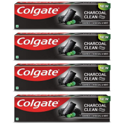 Colgate Total Charcoal Clean 120g Bamboo Charcoal & Mint Toothpaste (480g, Pack of 4, 120g each)