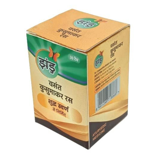 Zandu Basant Kusumakar Rasa Suvarna Yukt (with Gold) 30 tab