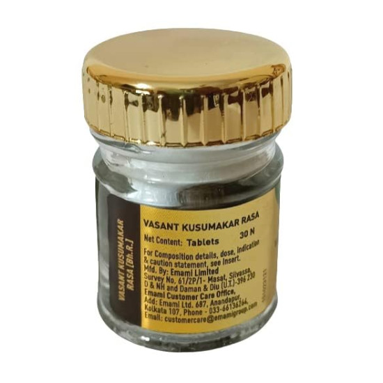 Zandu Basant Kusumakar Rasa Suvarna Yukt (with Gold) 30 tab