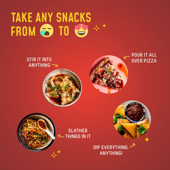 MasterChow Limited Edition Chilli Garlic Crisp | Spicy, Crunchy, Garlicky Flavor | Made with Sichuan Peppercorns, Crunchy Garlic & Red Chillies | Eat with Momos, Pizza, Noodles