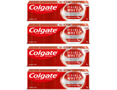 Colgate Visible White Sparkling Mint 50g Toothpaste - Pack of 4 for Whiter Teeth